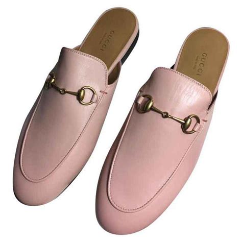 pink gucci mules|gucci princetown mules pink.